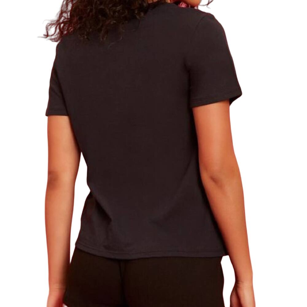 F21 x Juicy Couture Black Crewneck Embroidered T-Shirt Medium - Picture 2 of 8
